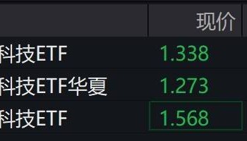 金融科技概念股走低，相关ETF跌逾3%