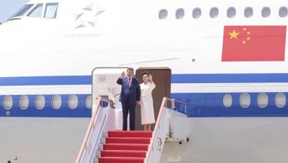 朝方举行盛大欢迎仪式，高清大图来了！