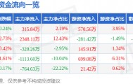 股票行情快报：金卡智能（300349）7月11日主力资金净买入315.84万元