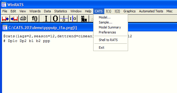 CATS —时间序列分析软件