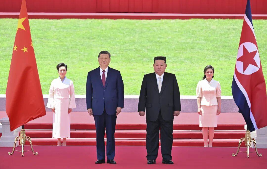 朝方举行盛大欢迎仪式,高清大图来了!